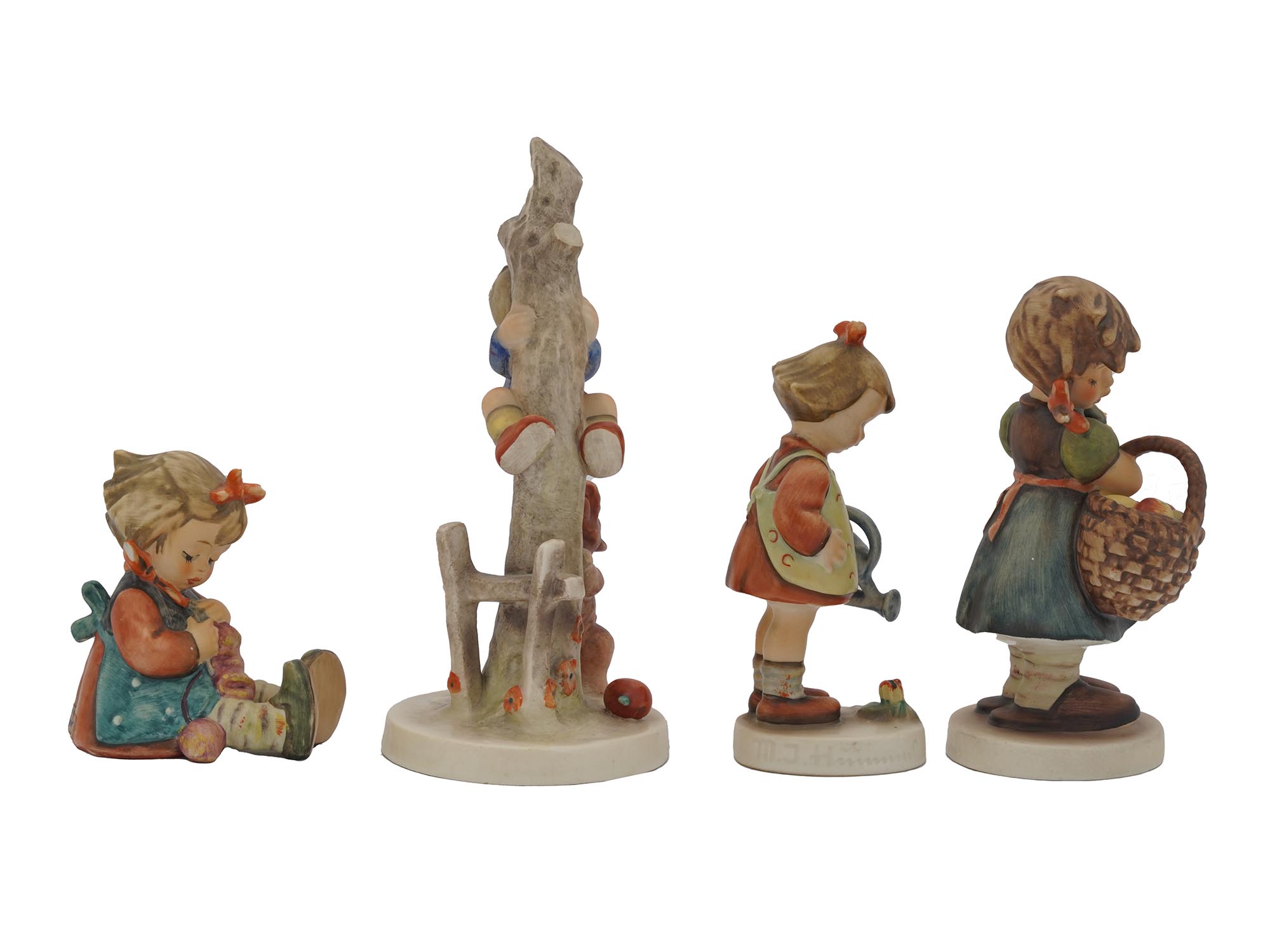 VINTAGE GOEBEL HUMMEL PORCELAIN FIGURINES, 4 PCS PIC-2